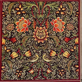 Dekorationstyg GOBELIN premium Graceful art craft black PANEL
