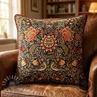 Dekorationstyg GOBELIN premium Graceful art craft black PANEL