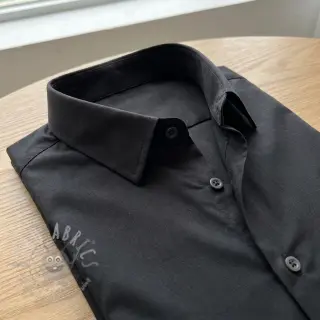 Bomullspoplin Regular black