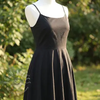 Bomullspoplin Regular black