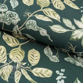 Dekorationstyg Plants dark green digital print