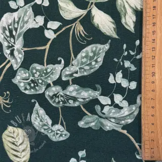 Dekorationstyg Plants dark green digital print