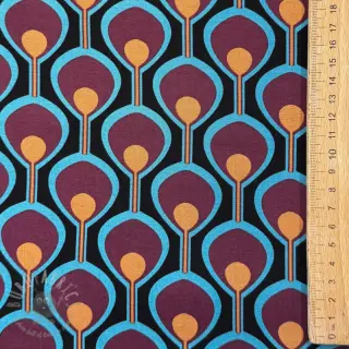 Viskos ROSELLA STRETCH Abstract black