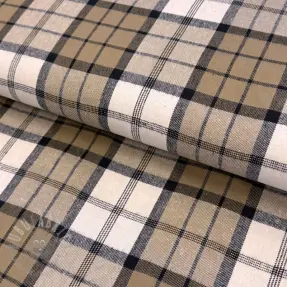 Scottish RECYCLED Checks ecru
