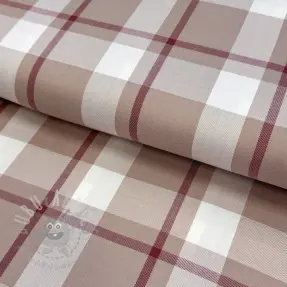 Viskos YARN DYED Check beige