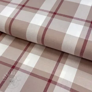 Viskos YARN DYED Check beige