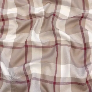 Viskos YARN DYED Check beige