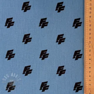 Bomullstyg Fast and Furious blue shadow