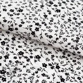 Fest- och damtyger MAGNOLIA STRETCH Flowers white