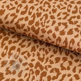 Lin med viskos WASHED Animal skin sand
