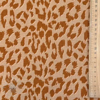Lin med viskos WASHED Animal skin sand