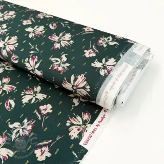 Viskos LUREX Flowers dark emerald