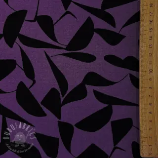 Viskos POPLIN STRETCH Abstract purple
