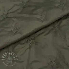 Vadderat tyg Stars army green