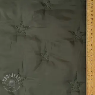 Vadderat tyg Stars army green