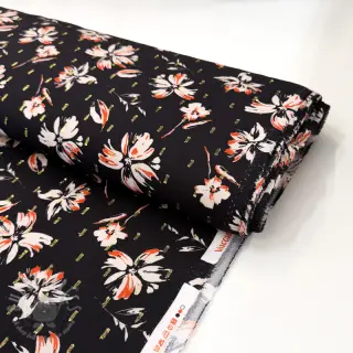 Viskos LUREX Flowers black