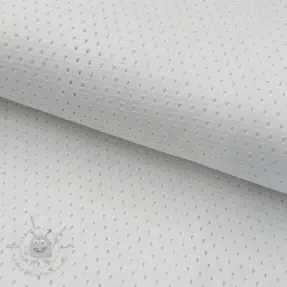 Bomullstyg STRETCH EYELET white