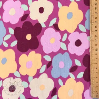 Kardat sweatshirttyg JOGGING Flowers fuchsia