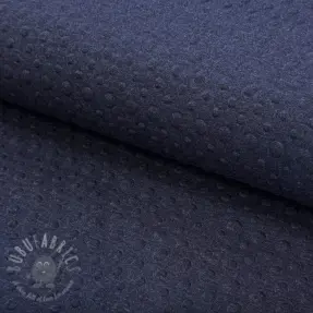 Sweatshirttyg Embossed indigo melange