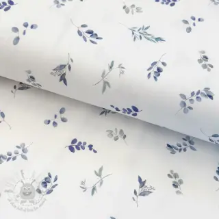 Jersey Eucalyptae white digital print