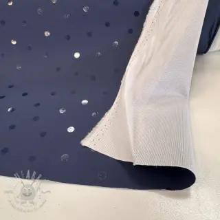 Tyg till regnkappa Dots navy