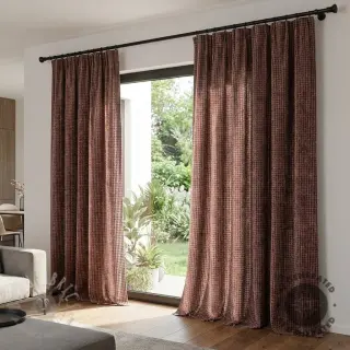 Dekorationstyg VELOURS DECO SQUARE brown