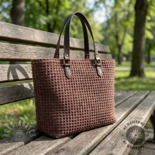 Dekorationstyg VELOURS DECO SQUARE brown
