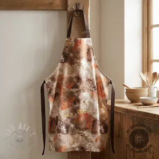 Dekorationstyg Flowers toffee digital print