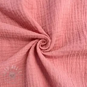 Dubbelgasväv/muslin soft rose ORGANIC