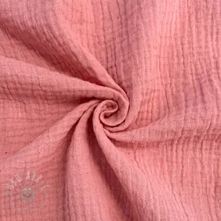 Dubbelgasväv/muslin soft rose ORGANIC