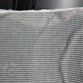 Dubbelgasväv/muslin YARN DYED Stripes grey 2nd class