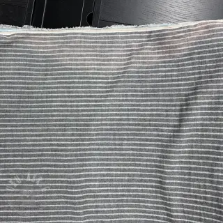 Dubbelgasväv/muslin YARN DYED Stripes grey 2nd class
