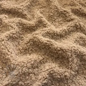 Kappmaterial TEDDY BOUCLÉ soft taupe
