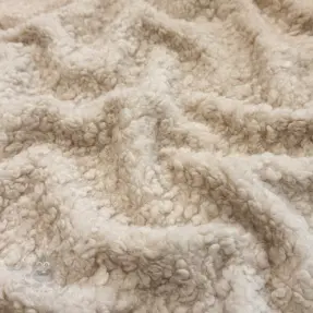 Kappmaterial TEDDY BOUCLÉ beige