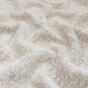 Kappmaterial TEDDY BOUCLÉ ecru