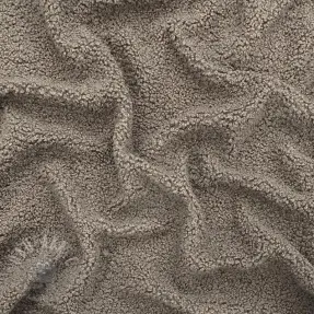 Kappmaterial TEDDY taupe