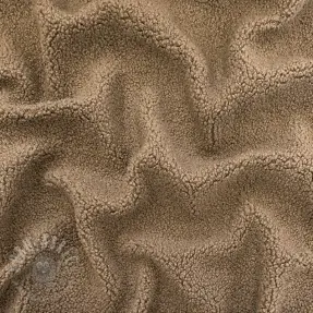 Kappmaterial TEDDY soft taupe