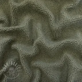 Kappmaterial TEDDY forest green