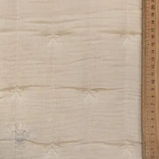 Dubbelgasväv/muslin STEPPED Bows natural
