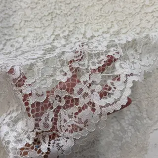 Spets Scallop off white