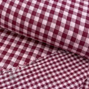 Dubbelgasväv/muslin YARN DYED Stripes and checks design F