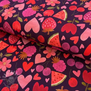 Jersey Juicy fruits purple digital print