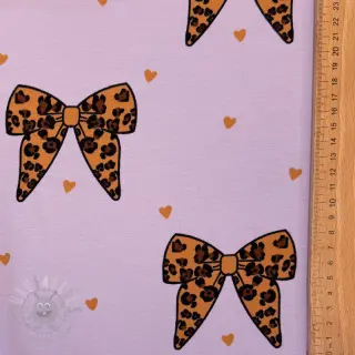 Sweatshirttyg Animal skin bows design A