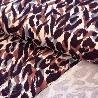 Sweatshirttyg Abstract animal brown digital print