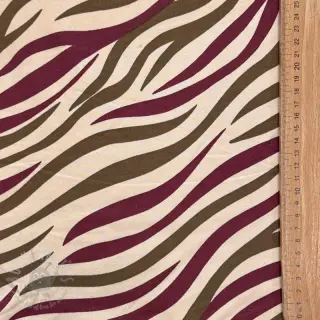 Kardat sweatshirttyg Animal skin burgundy SIMPLY NATURAL