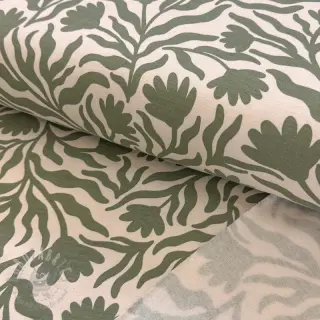 Kardat sweatshirttyg Flowers army green SIMPLY NATURAL