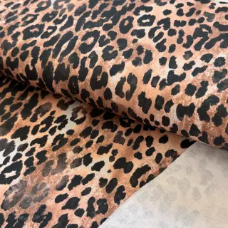 Kardat sweatshirttyg Animal skin brown digital print