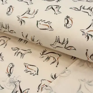 Kardat sweatshirttyg SOFT Forest animals SIMPLY NATURAL