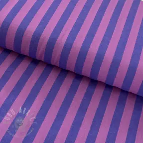 Bomullstyg YARN DYED BIG Stripes purple