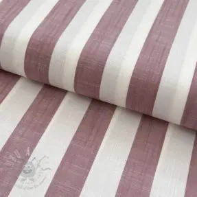 Viskos YARN DYED Stripes BIG blush